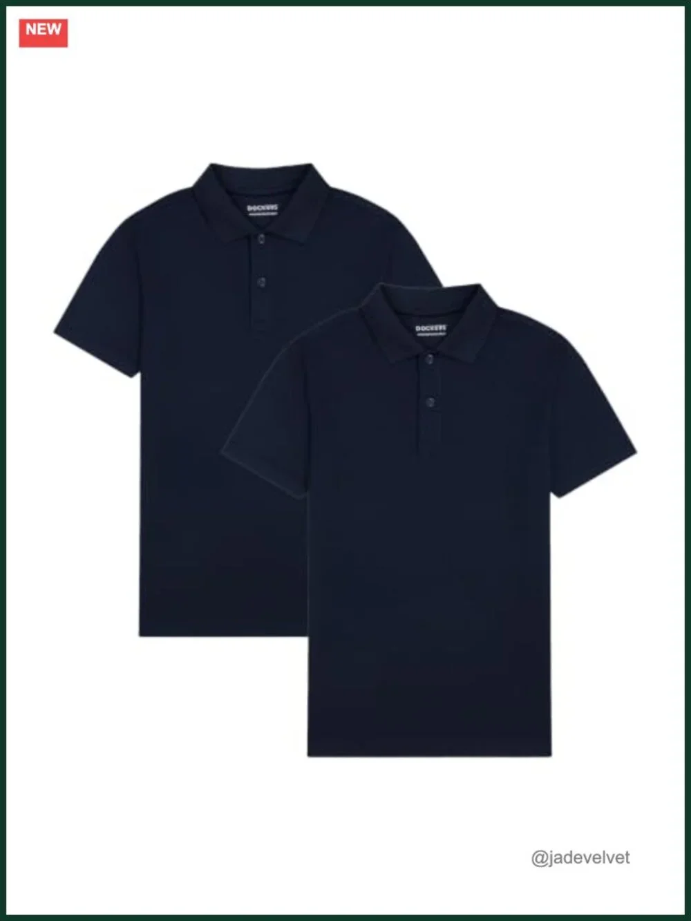 Boys' Short Sleeve Performance Polo 2-Pack School Uniform